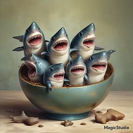 Los Sharkinos Dicen Cappucino