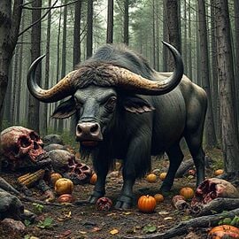 supuvęs zombių buivolas